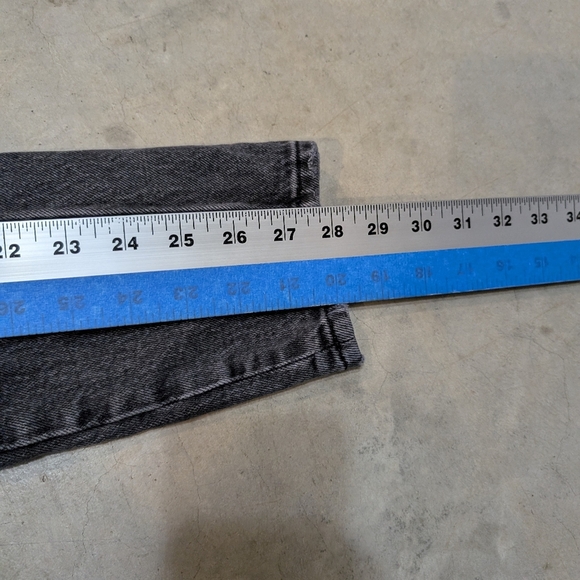 Abercrombie & Fitch Women's 31/12s 90s Straigh Ultra High Rise Gray Jeans - Picture 6 of 7